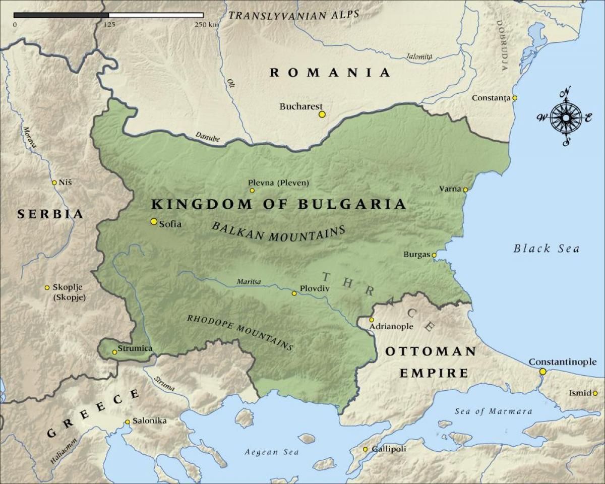žemėlapis senųjų bulgarų