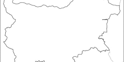 Žemėlapis Bulgarija žemėlapio kontūras