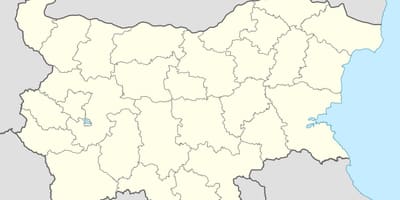 Žemėlapis Bulgarija vektorinis žemėlapis