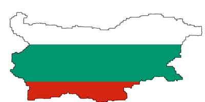 Bulgarijos žemėlapis, vėliava