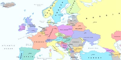 Europos žemėlapis, rodantis, Bulgarija